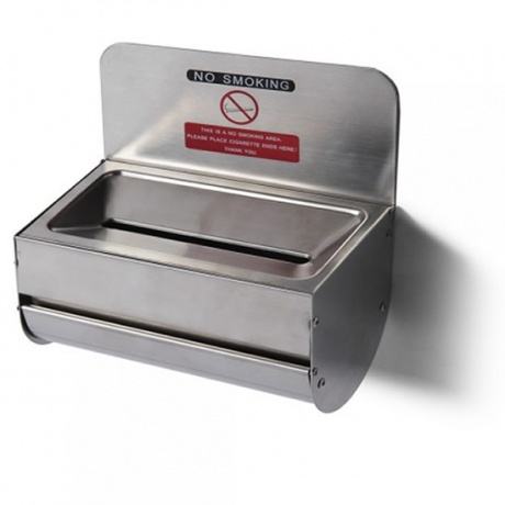 Mini Wall Mounted Ashtray with Reversible Printed Sign